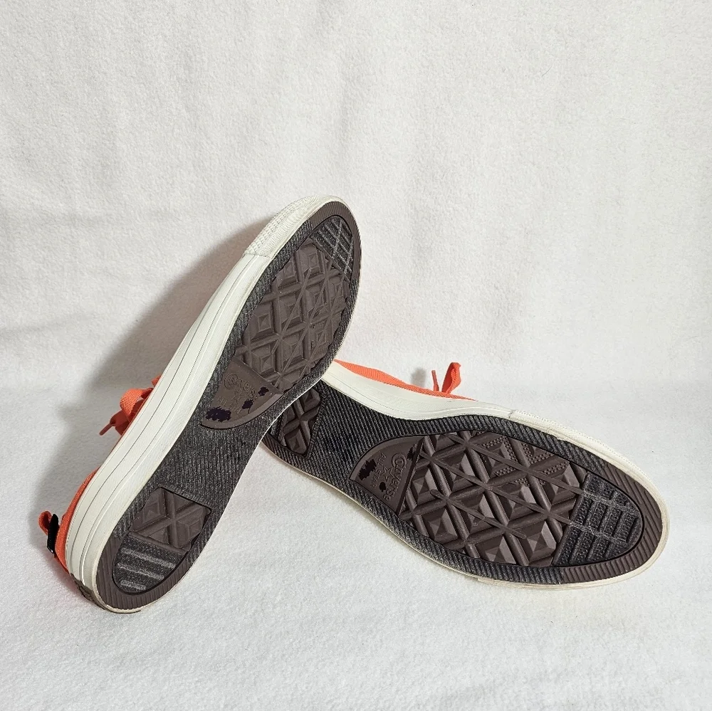 Converse Orange Cordura Low Rise Sneakers
